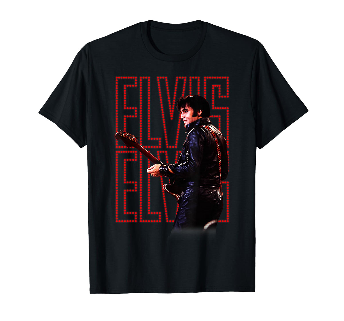 Elvis Presley Official '68 Comeback Special T-Shirt featuring the black leather suit artwork
