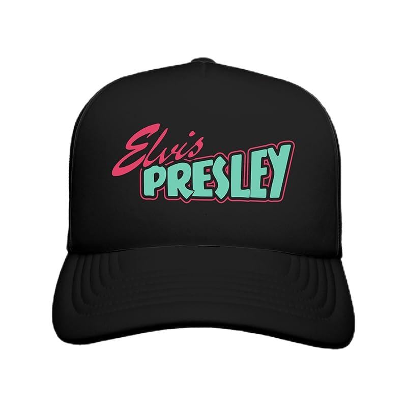 Elvis Presley Blue/Black Logo Adjustable Foam Trucker HAT