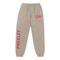 Elvis Presley Unisex Adult Official Elvis Presley Merch Red/Tan Logo Sweatpants