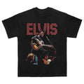 Elvis Presley Unisex Adult Official Elvis Presley Merch Guitar Stage T-Shirt