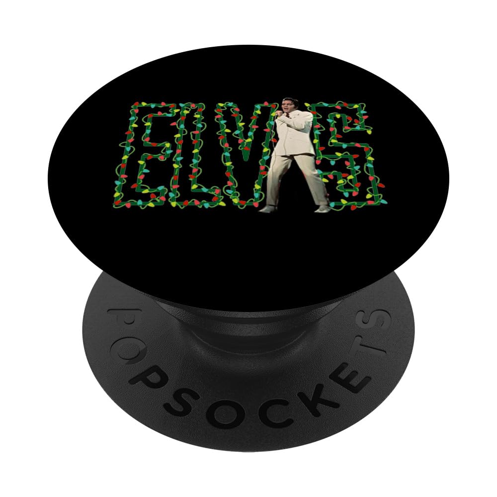 Elvis Presley Official Christmas Lights PopSockets Standard PopGrip