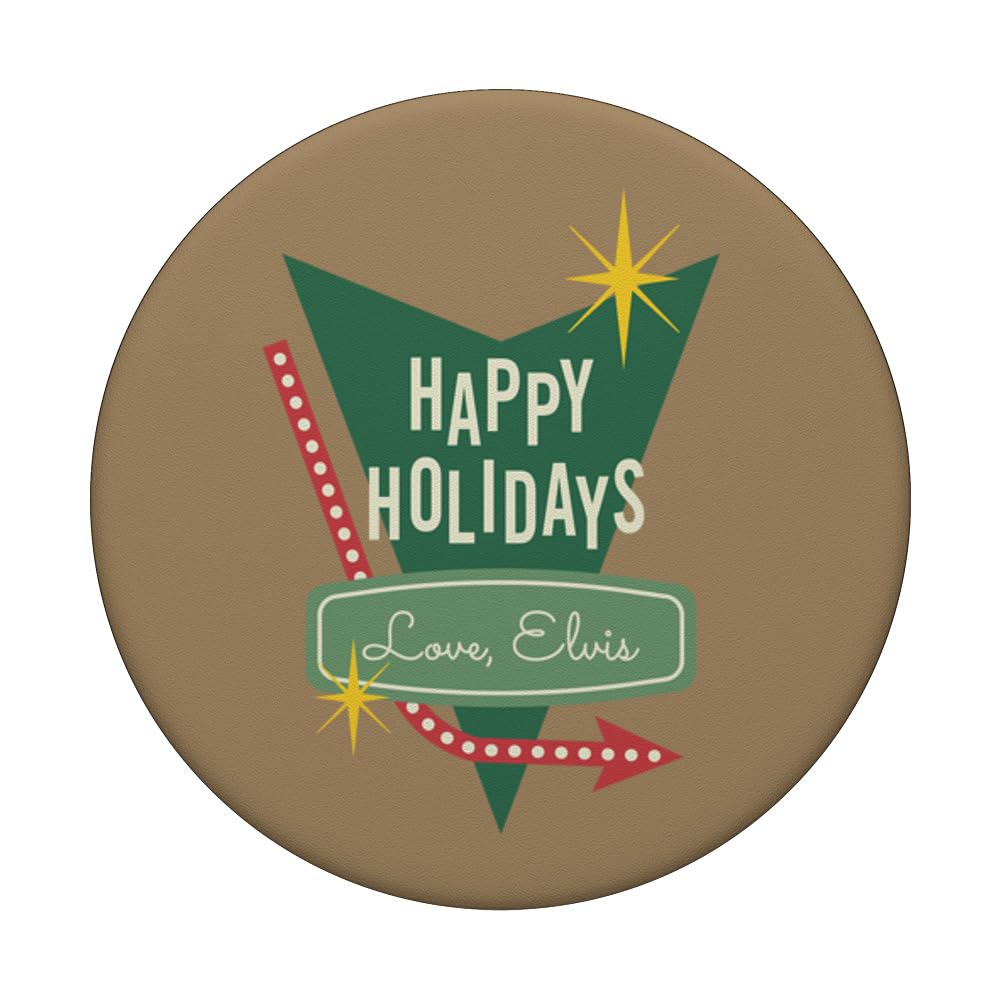 Elvis Presley Official Happy Holidays Love, Elvis PopSockets Standard PopGrip - image 3