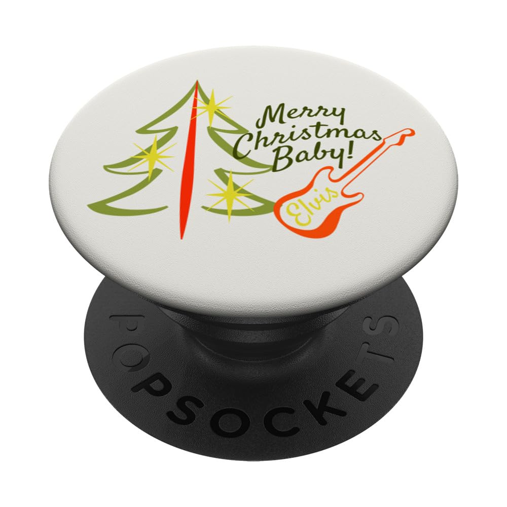 Elvis Presley Official Merry Christmas Baby! PopSockets Standard PopGrip