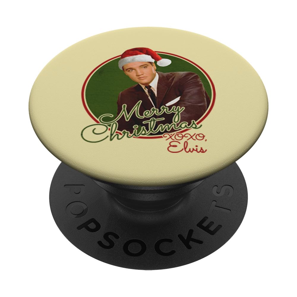 Elvis Presley Official Merry Christmas XOXO, Elvis! PopSockets Standard PopGrip
