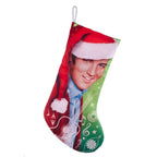 Kurt Adler Elvis Presley With Santa Hat Stocking