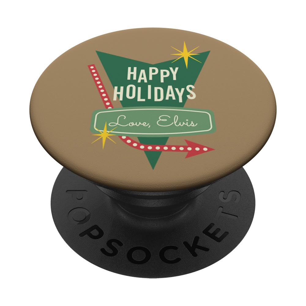 Elvis Presley Official Happy Holidays Love, Elvis PopSockets Standard PopGrip