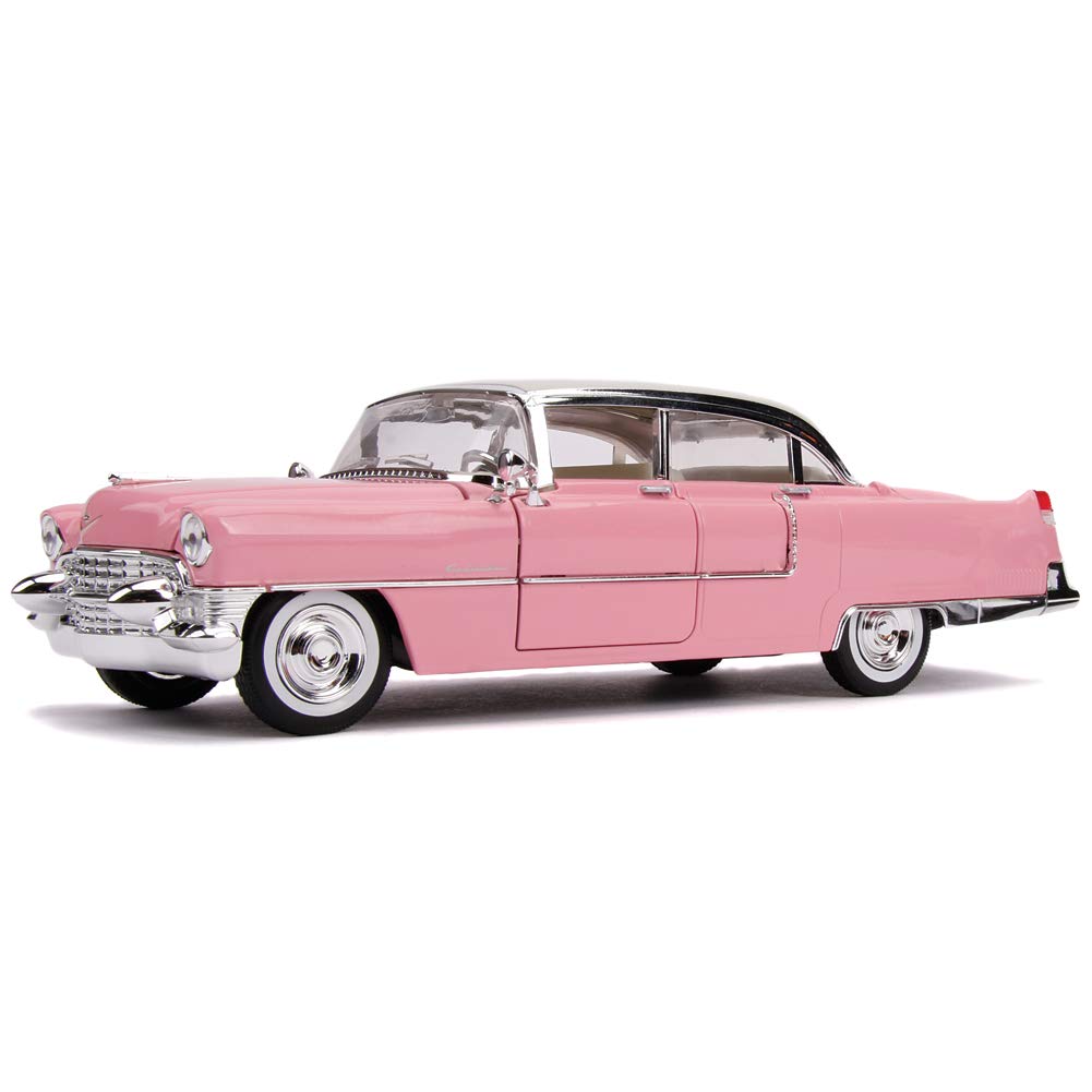 Jada Elvis 1:24 1955 Cadillac Fleetwood Die-cast Car Pink with 2.75" Elvis Figure, Toys for Kids and Adults - image 2