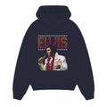 Elvis Presley Unisex Adult Offical Elvis Presley Merch Lei Portrait Hoodie