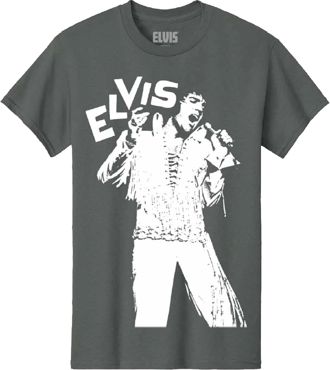 Elvis Presley Unisex Adult Official Merch Classic Live T-Shirt
