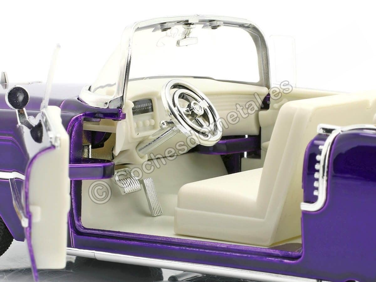 Jada Elvis 1:24 1956 Cadillac Eldorado Die-cast Car Purple with 2.75" Elvis Figure, Toys for Kids and Adults - image 8