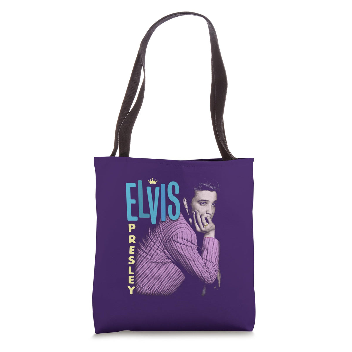 Elvis Presley Retro Portrait Tote Bag
