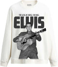 Elvis Presley Unisex Adult Official Merch Guitar King of Rock Sweatshirt