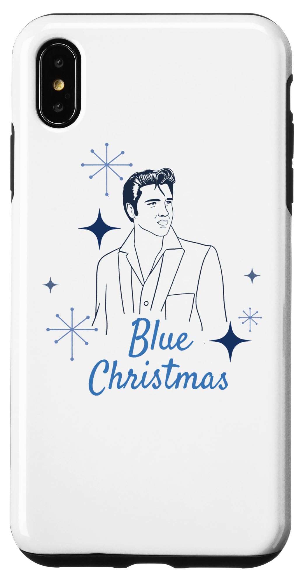 Elvis Presley Official Elvis Blue Christmas Case for iPhone XS Max