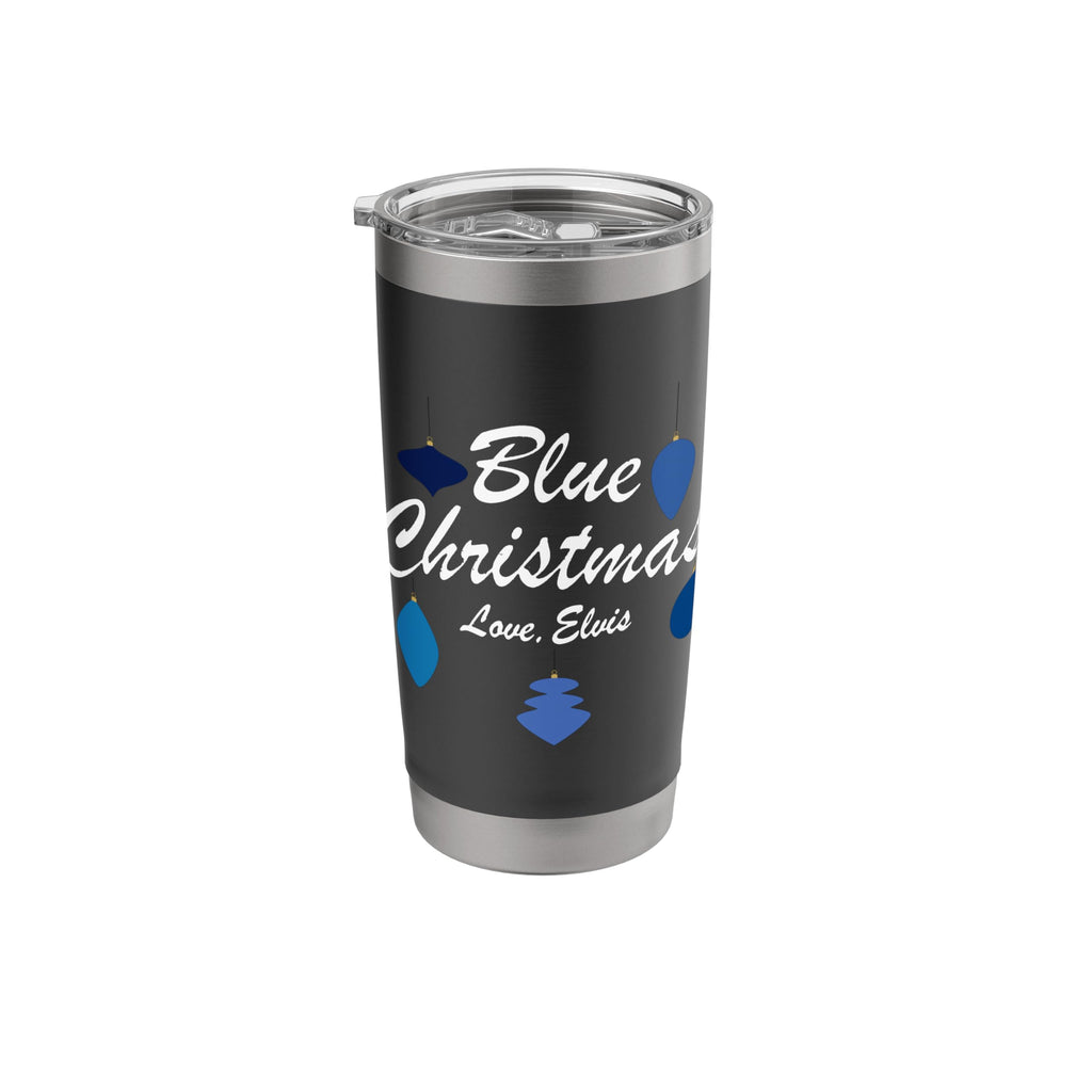 Elvis Presley Official Blue Christmas Love, Elvis Stainless Steel Insulated Tumbler