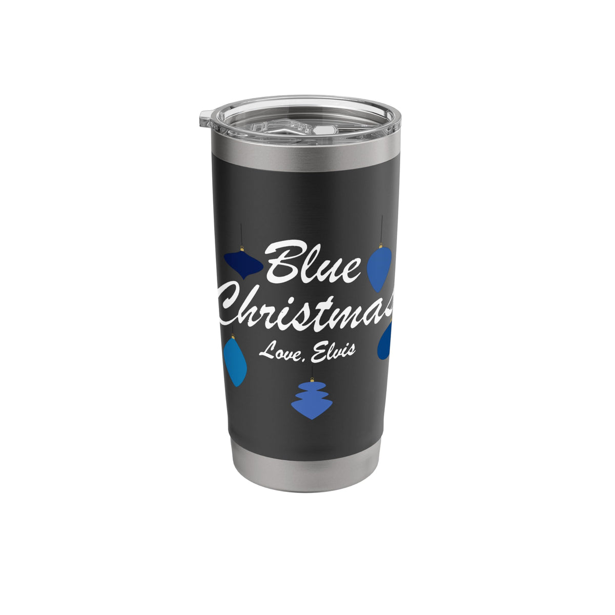 Elvis Presley Official Blue Christmas Love, Elvis Stainless Steel Insulated Tumbler