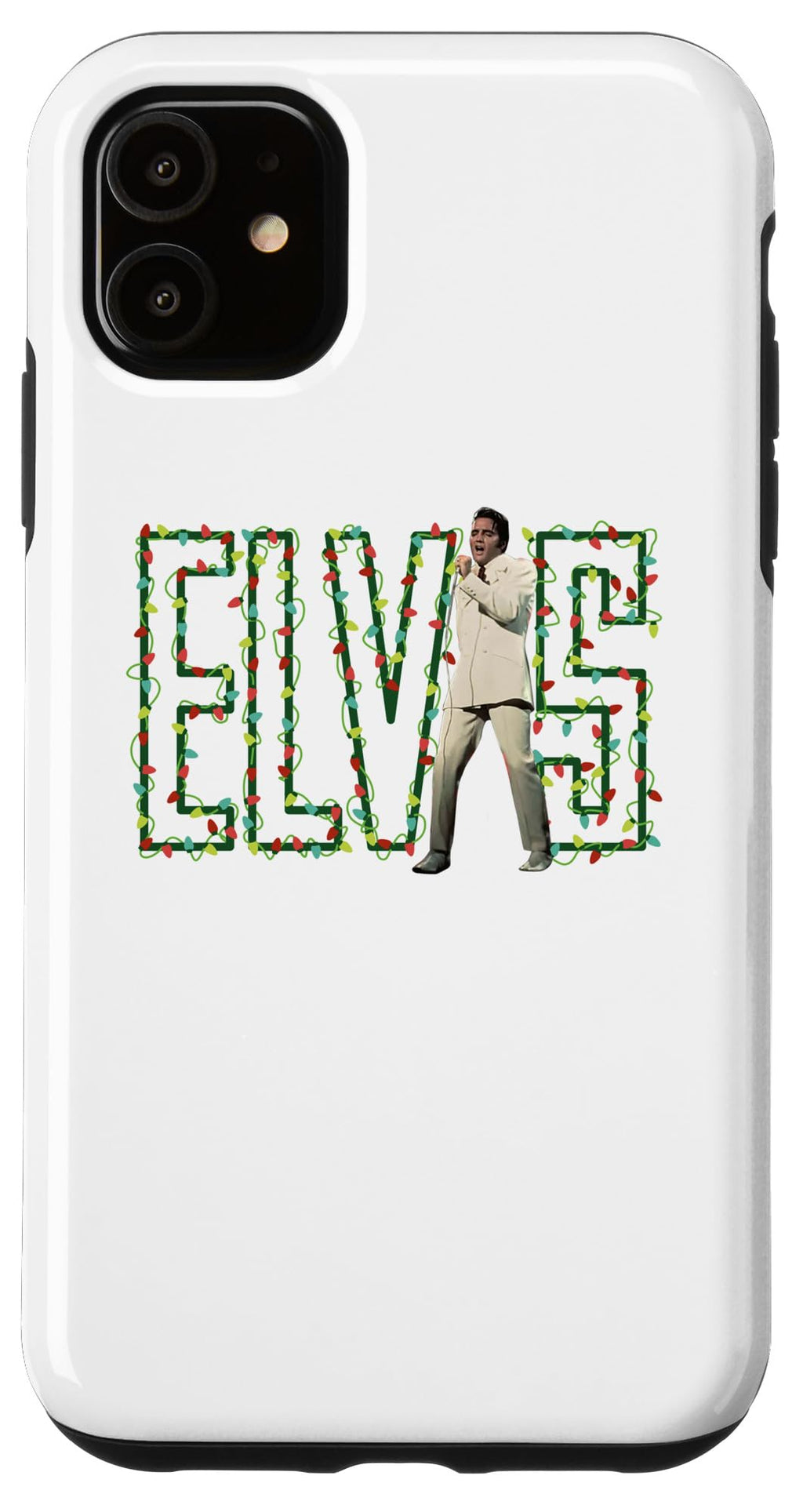 Elvis Presley Official Elvis Christmas Lights Case for iPhone XS Max - image 4