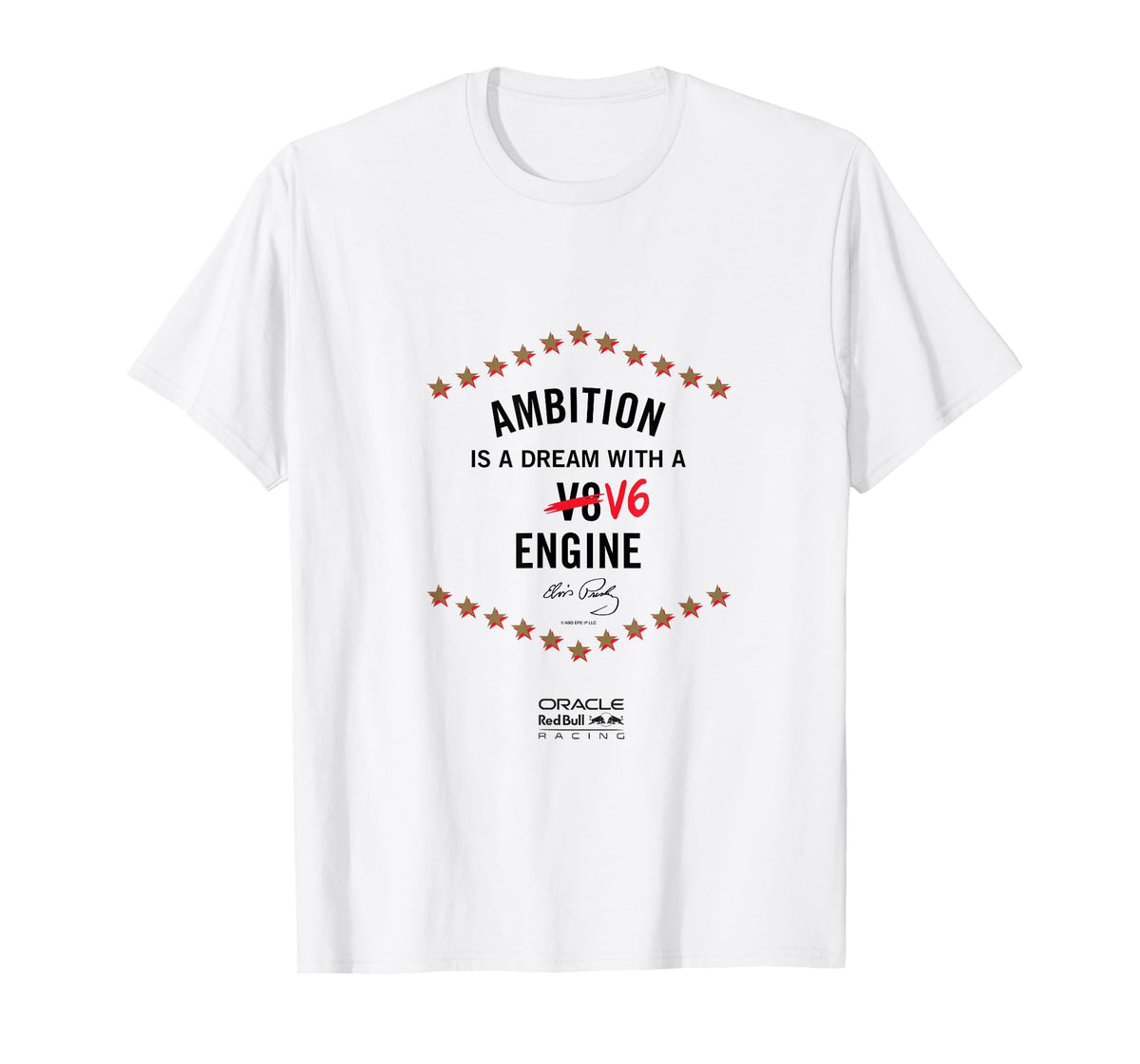 Elvis Presley x Oracle Red Bull Racing Ambition is a Dream T-Shirt