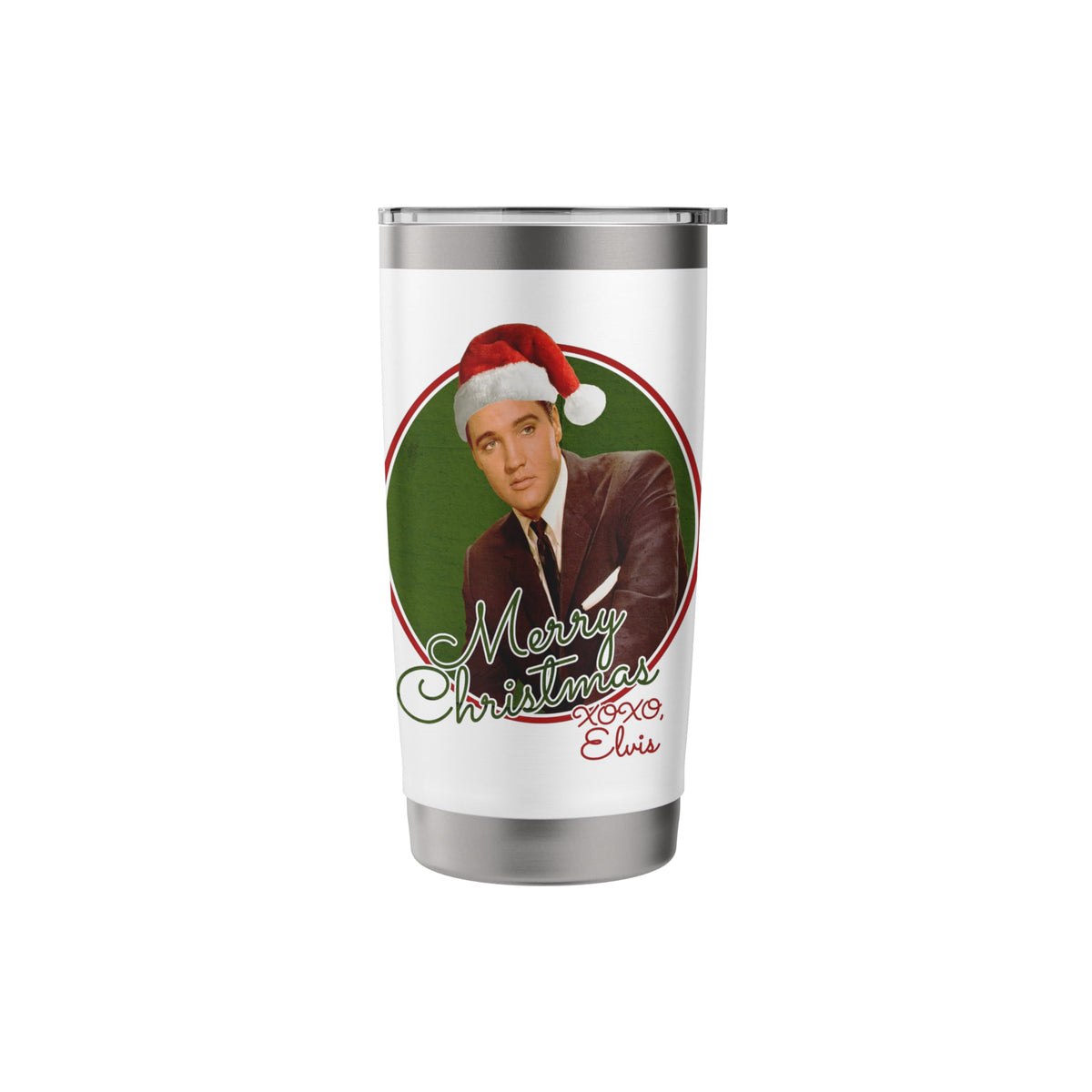 Elvis Presley Official Merry Christmas XOXO, Elvis! Stainless Steel Insulated Tumbler - image 3