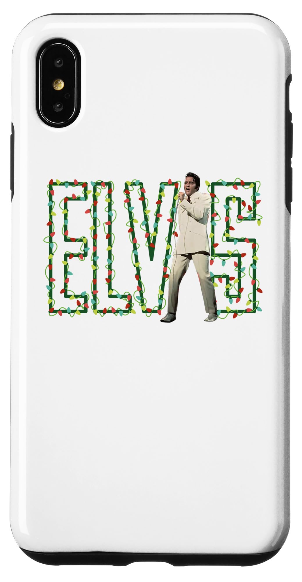 Elvis Presley Official Elvis Christmas Lights Case for iPhone XS Max
