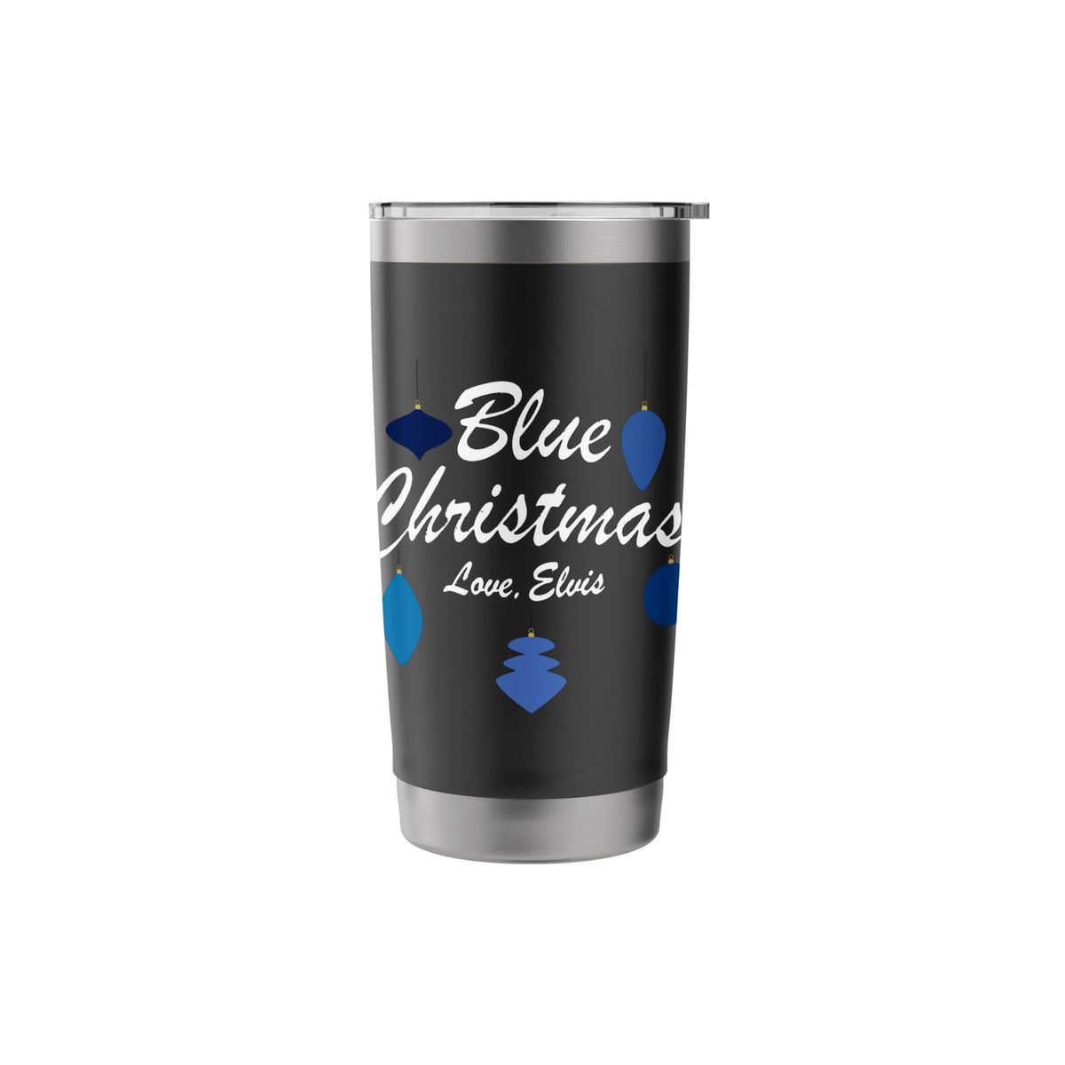 Elvis Presley Official Blue Christmas Love, Elvis Stainless Steel Insulated Tumbler - image 3