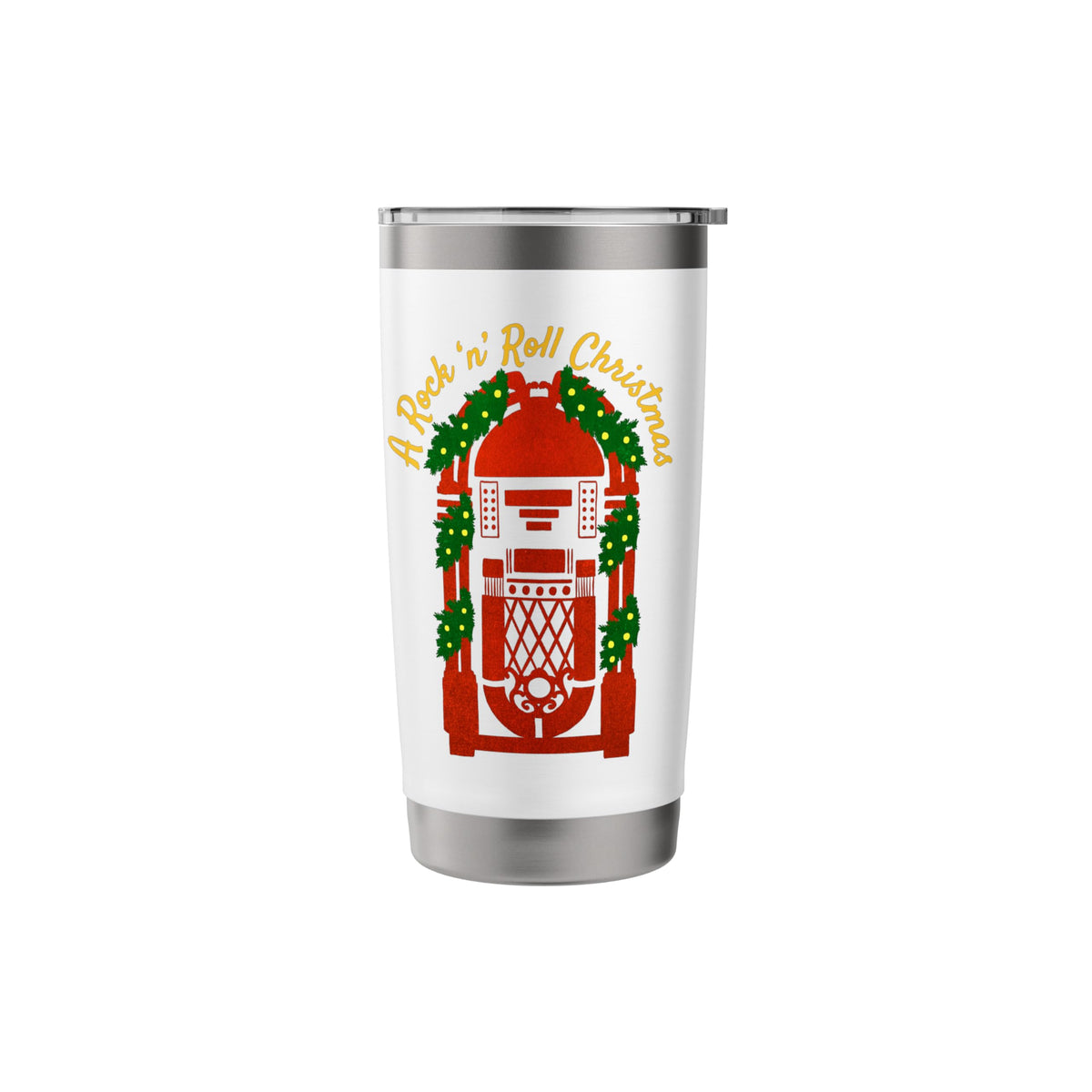 Elvis Presley Official A Rock 'N' Roll Christmas Juke Box Stainless Steel Insulated Tumbler - image 3