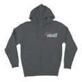 Elvis Presley Unisex Adult Official Elvis Presley Merch Grey Photo Back Zip Hoodie