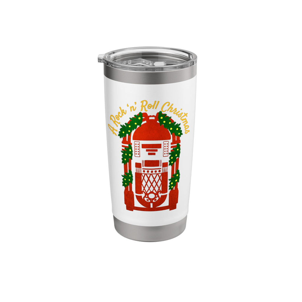Elvis Presley Official A Rock 'N' Roll Christmas Juke Box Stainless Steel Insulated Tumbler