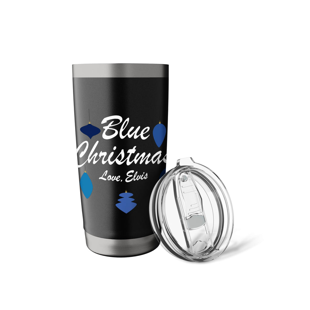 Elvis Presley Official Blue Christmas Love, Elvis Stainless Steel Insulated Tumbler - image 5