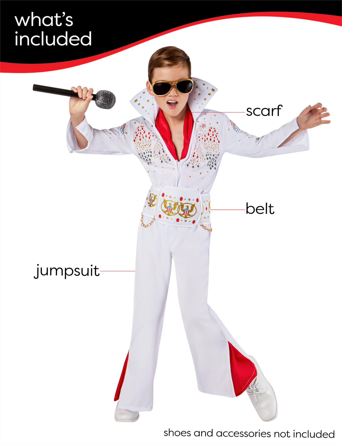 Rubies Elvis Presley Costume for Kids, Boy's Costume - image 3