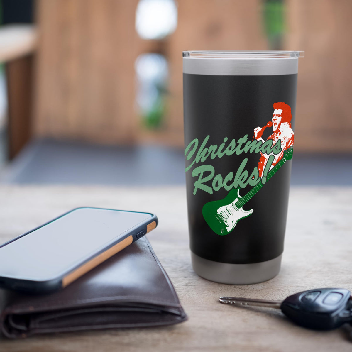 Elvis Presley Official Christmas Rocks! Stainless Steel Insulated Tumbler - image 7