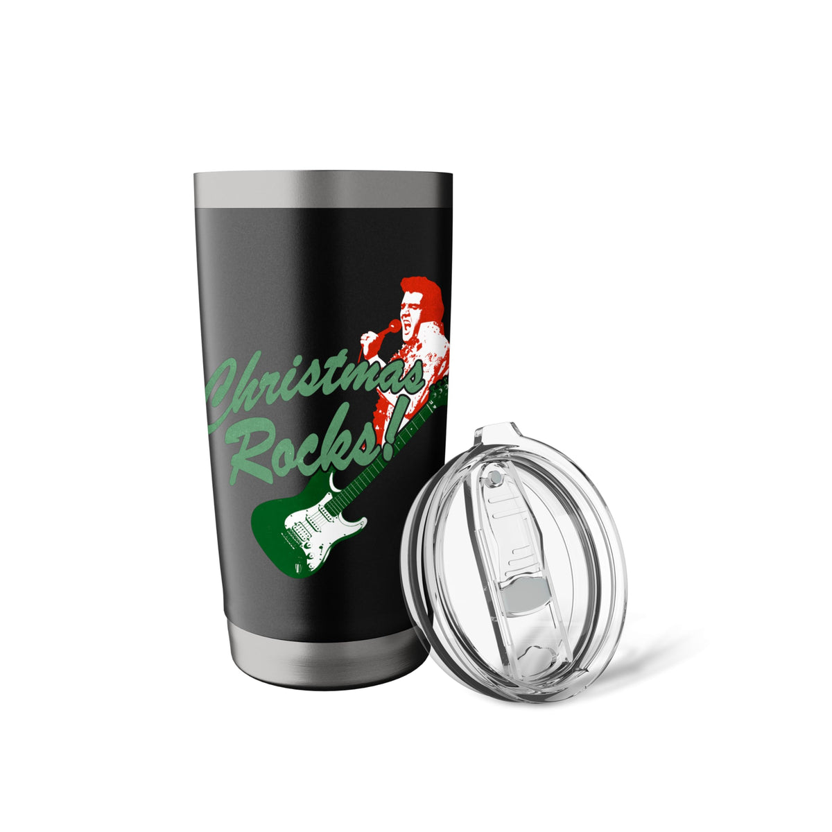 Elvis Presley Official Christmas Rocks! Stainless Steel Insulated Tumbler - image 5