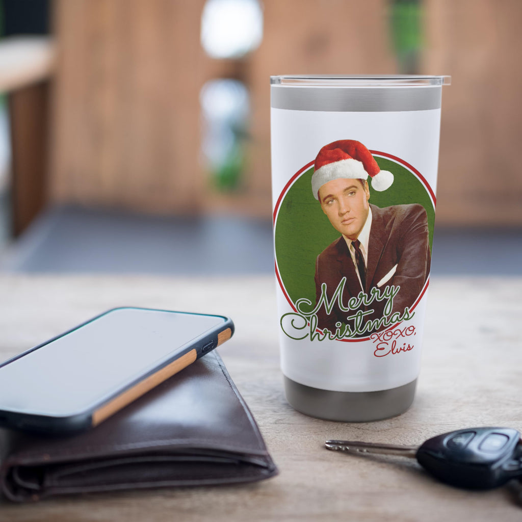 Elvis Presley Official Merry Christmas XOXO, Elvis! Stainless Steel Insulated Tumbler - image 7