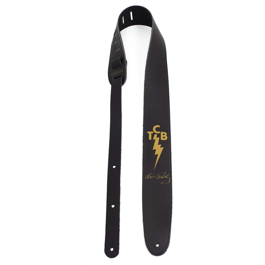 Perri's Leathers P25EPV-8198 Elvis, Leather Guitar Strap with High Resolution Imaging