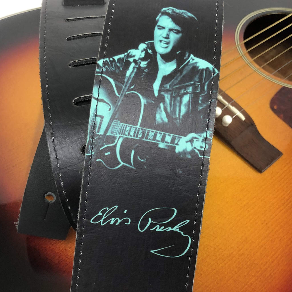 Perri's Leathers P25EPV-8265 Elvis, Leather Guitar Strap with High Resolution Imaging - image 4