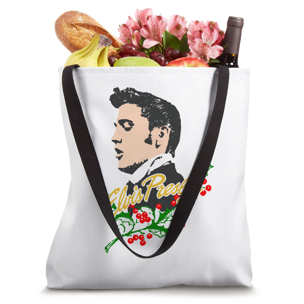 Elvis Holly Branch Illustration Tote Bag - image 4