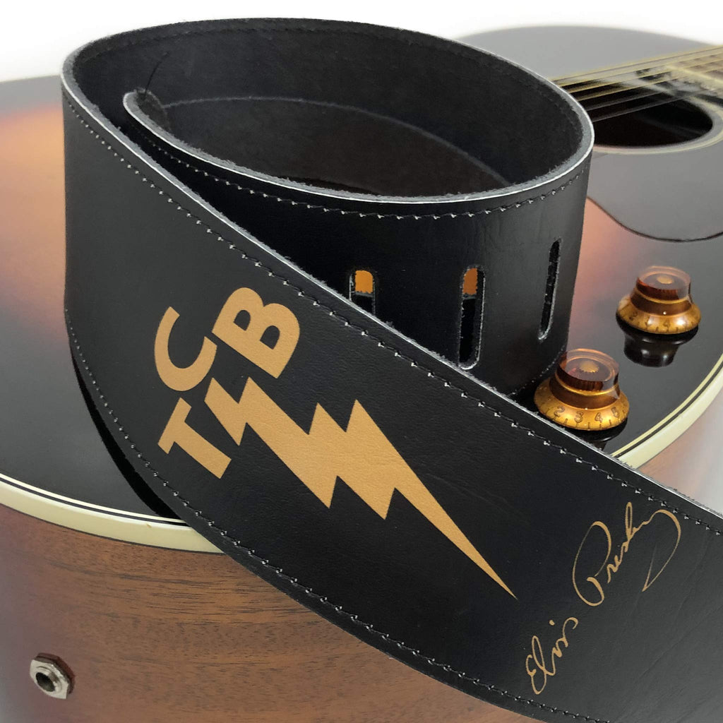 Perri's Leathers P25EPV-8198 Elvis, Leather Guitar Strap with High Resolution Imaging - image 5