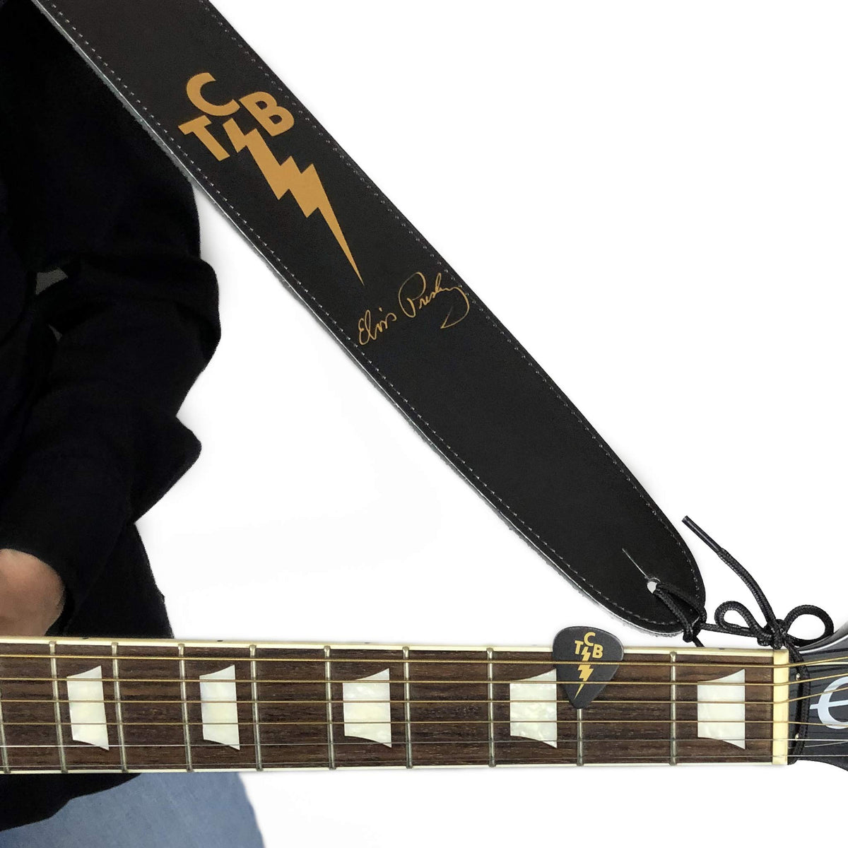 Perri's Leathers P25EPV-8198 Elvis, Leather Guitar Strap with High Resolution Imaging - image 2