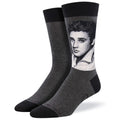 Collections Etc Men's Crew Socks Elvis Presley Portrait