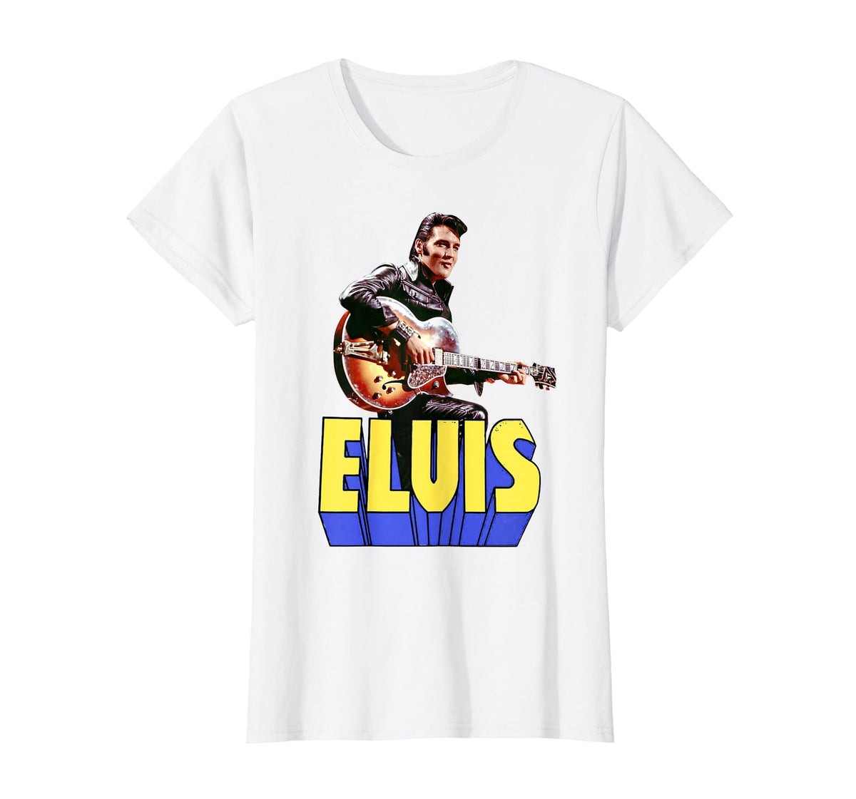 Elvis Presley Official Guitar Portrait T-Shirt Small - image 65