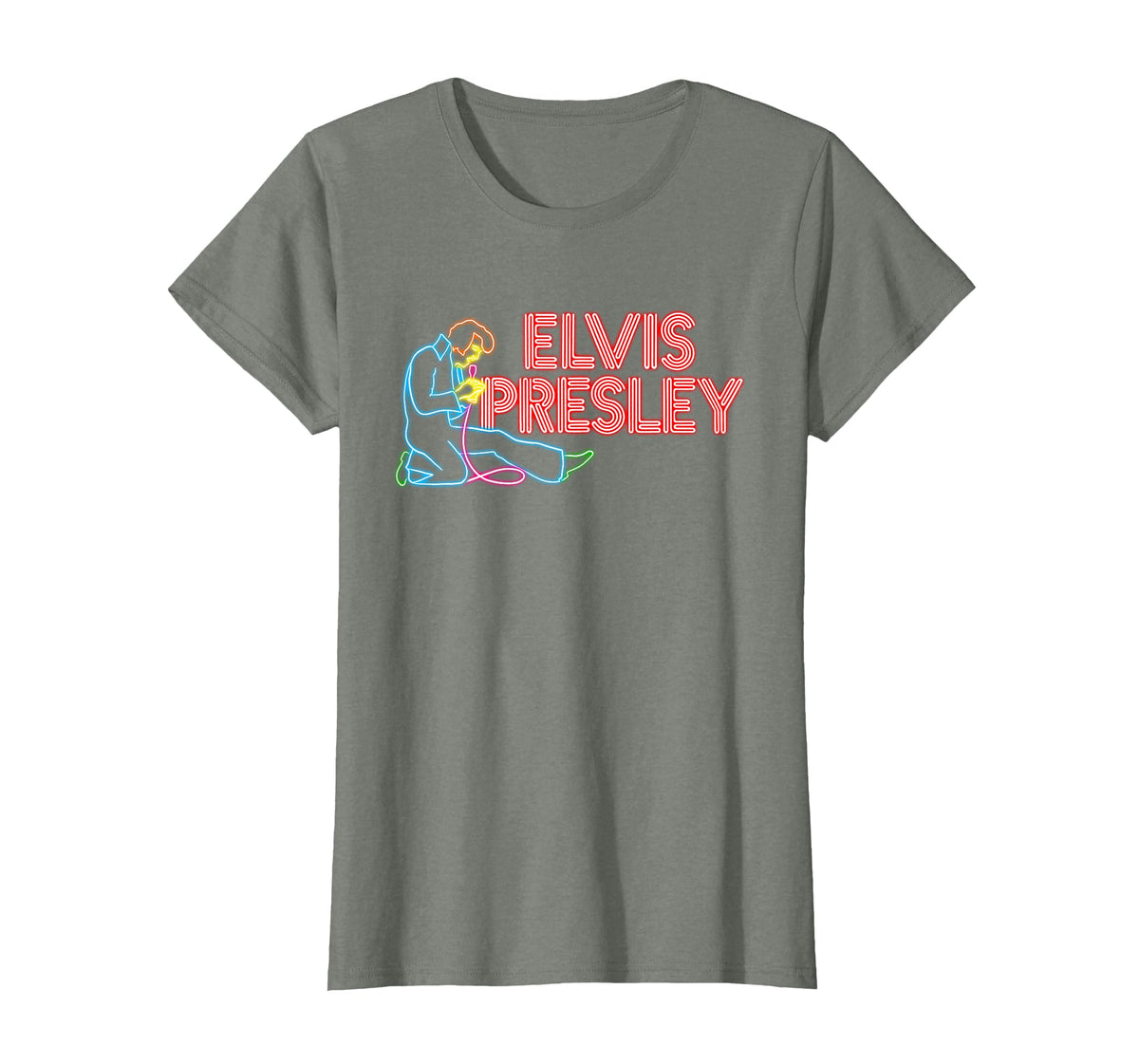 Elvis Presley Official Elvis Neon Sign T-Shirt - image 56