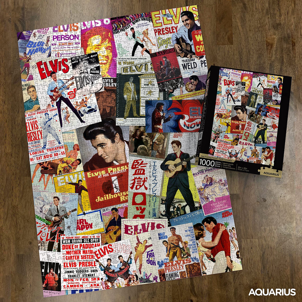 AQUARIUS Elvis Presley - Movie Poster Collage 1000 Piece Jigsaw Puzzle - image 3