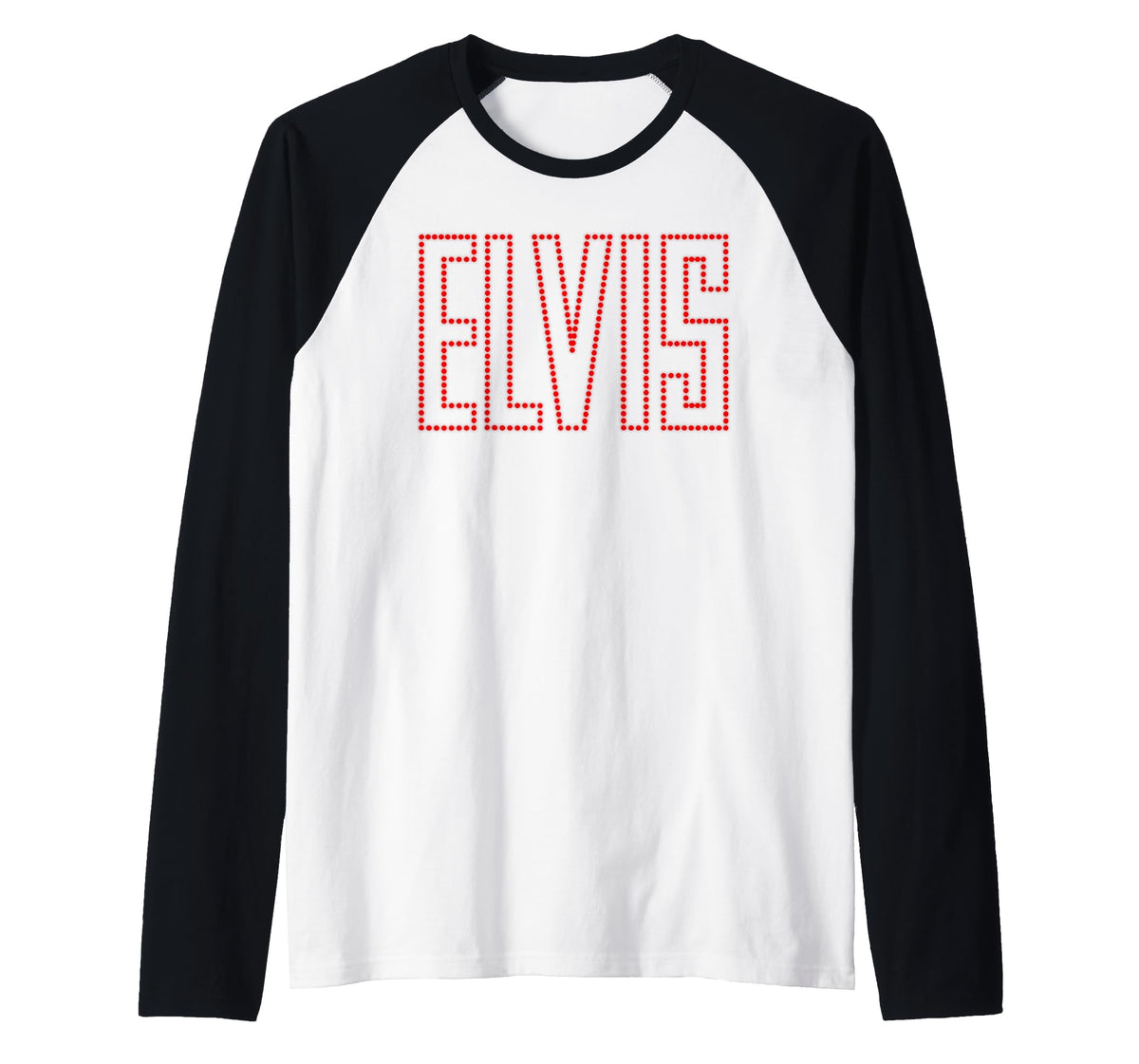 Elvis Presley Official 68 Comeback Sign Raglan Baseball Tee