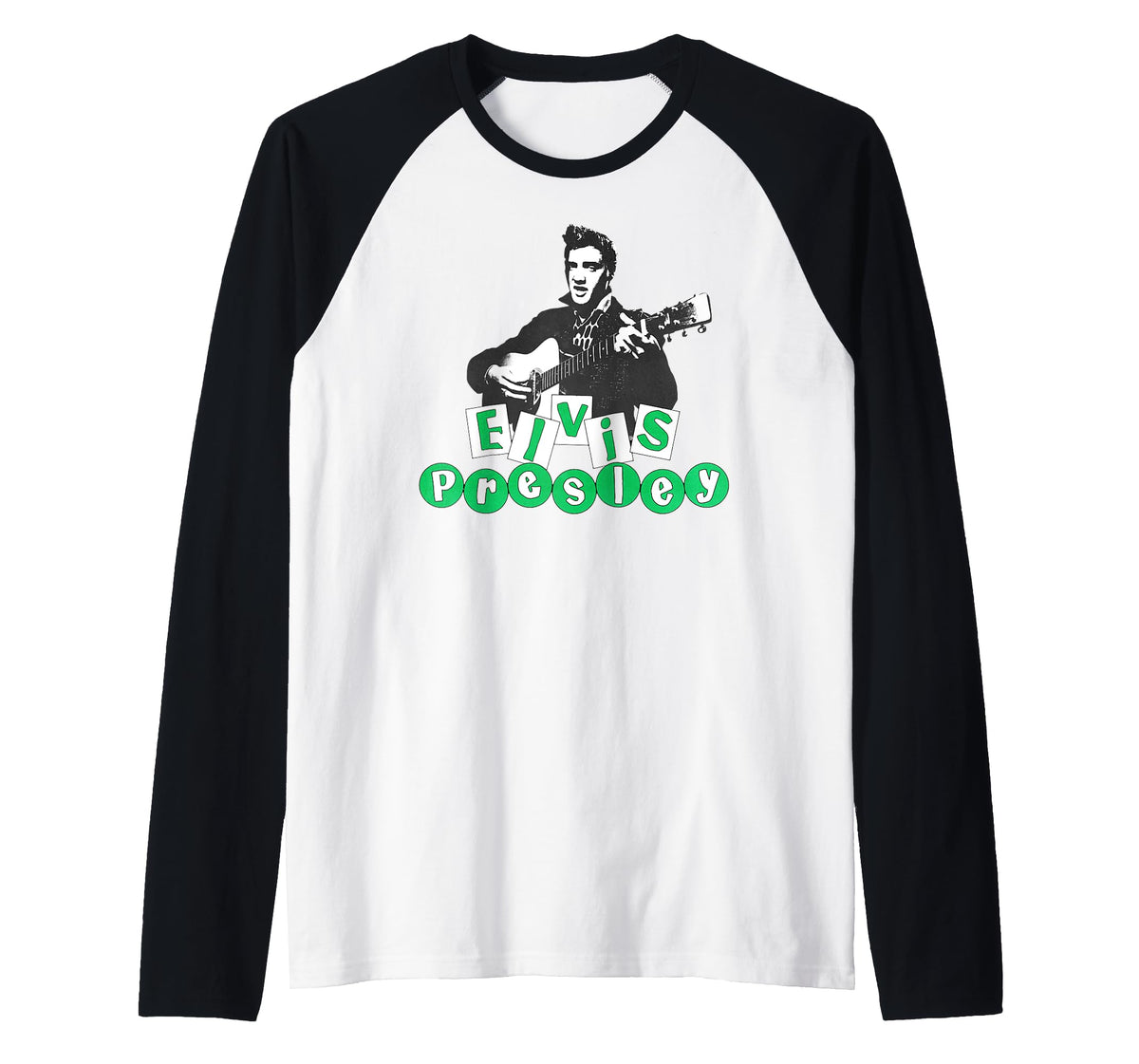 Elvis Presley Official Blocks Raglan Baseball Tee