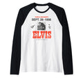 Elvis Presley Official 1956 Mississippi Concert Raglan Baseball Tee