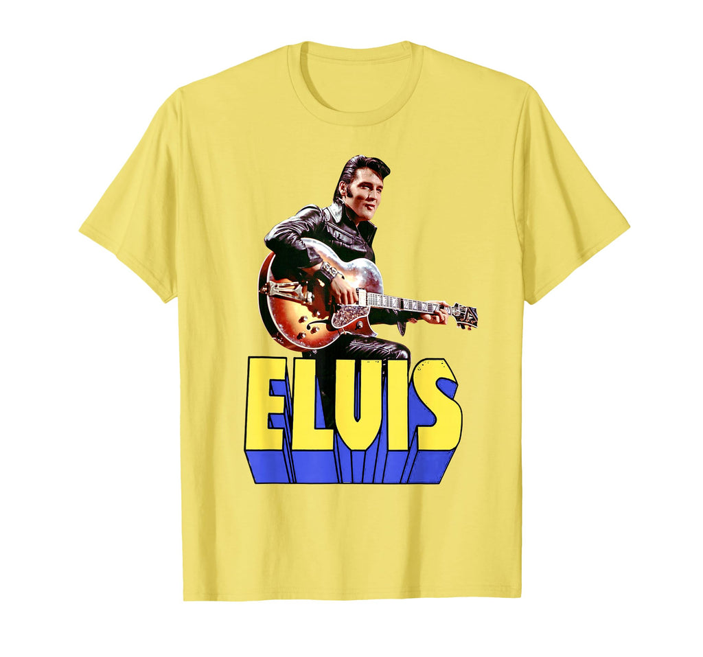Elvis Presley Official Guitar Portrait T-Shirt Small - image 66