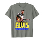 Elvis Presley Official Guitar Portrait T-Shirt Small - image 64