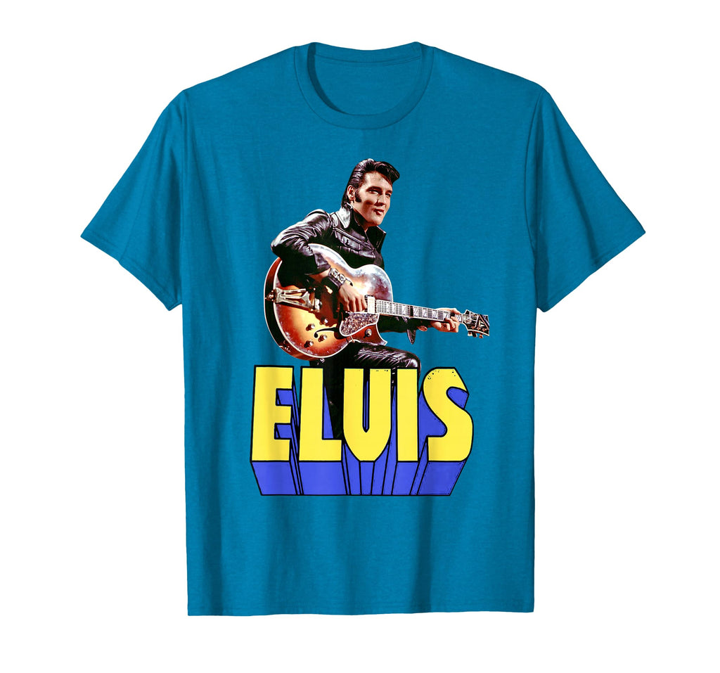 Elvis Presley Official Guitar Portrait T-Shirt Small - image 69