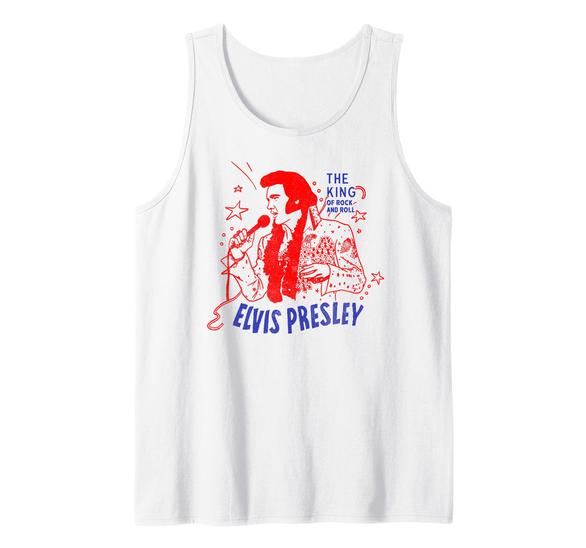 Elvis Presley Official King of Rock and Roll Tank Top