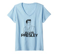Womens Elvis Presley Official Profile V-Neck T-Shirt