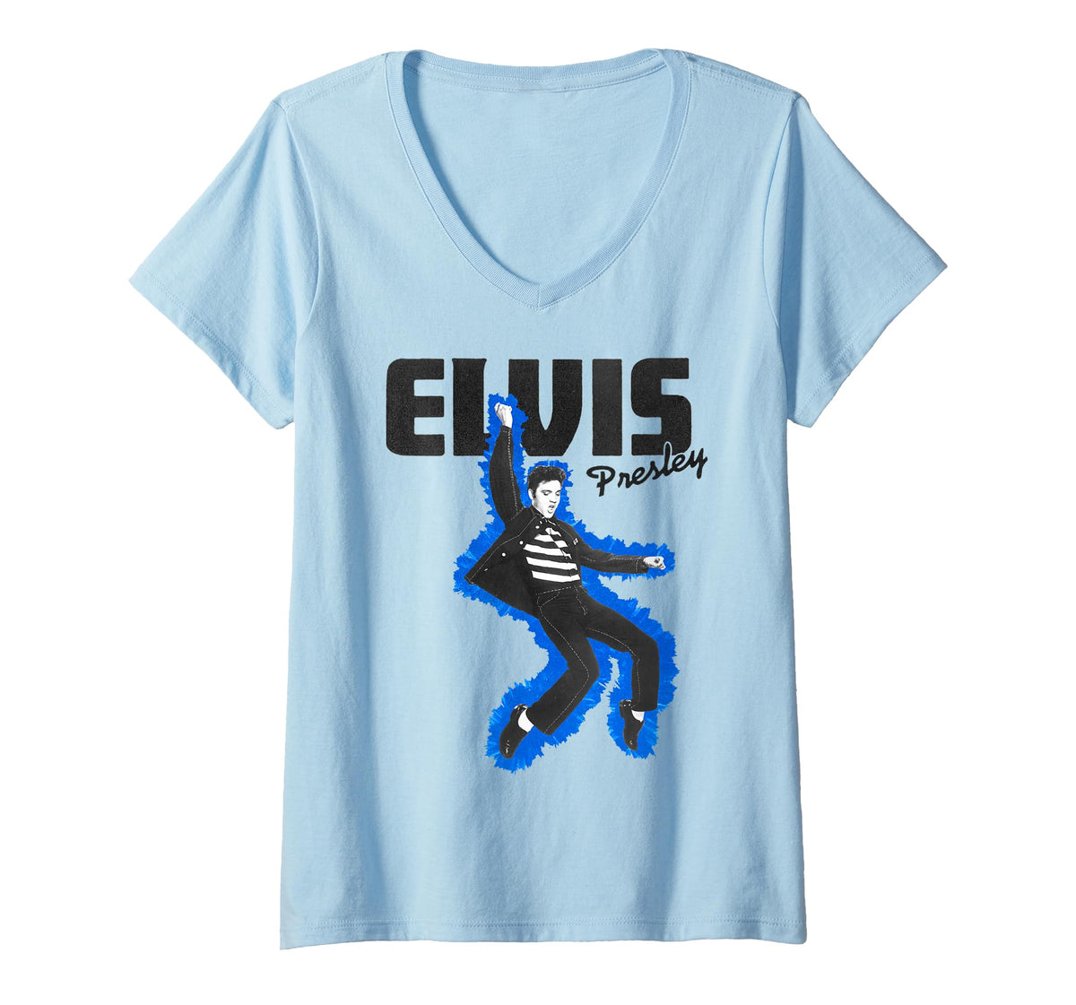 Womens Elvis Presley Official Jailhouse Rock V-Neck T-Shirt